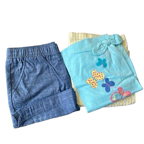 Andy & Evan - Girls’ 3 Pc Short + Tops Set - Picture 6 of 6
